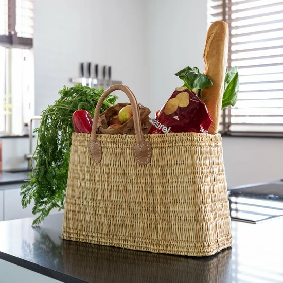 Baskin Boodschappentas - Riet - Damestas - Strandtas - Hyacint - Gevlochten - Handgemaakt - Zeegras 8 Baskin Boodschappentas - Riet - Damestas - Strandtas - Hyacint - Gevlochten - Handgemaakt - Zeegras - Afbeelding 6