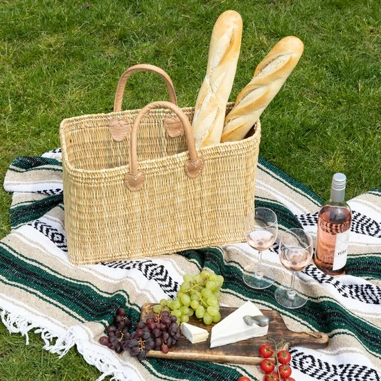 Baskin Boodschappentas - Riet - Damestas - Strandtas - Hyacint - Gevlochten - Handgemaakt - Zeegras 17 Baskin Boodschappentas - Riet - Damestas - Strandtas - Hyacint - Gevlochten - Handgemaakt - Zeegras - Afbeelding 15