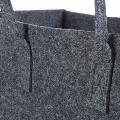 Relaxdays Houtmand Van Vilt - Haardhout Tas - Draagtas - Vilttas - Flexibel - Opbergmand - Antraciet -Lesser & Pavey-winkel 550x550 650