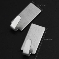 Merkloos Wandhaak (12 Stuks) - Zelfklevende RVS Wandhaken - Keukenhaken - Badkamerhaken - Muurhaken -Lesser & Pavey-winkel 550x550 654