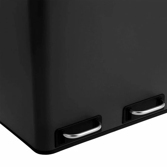 Segenn's Prullenbak - Vuilnisbak Voor De Keuken - Afvalscheidingssysteem - 3 X 18 L - Pedaalemmer Met 3 Vakken - Vuilnisbak - Soft Close - Met Voetpedalen - Binnenemmers Van Kunststof En Handgrepen - Zwart 8 Segenn's Prullenbak - Vuilnisbak Voor De Keuken - Afvalscheidingssysteem - 3 X 18 L - Pedaalemmer Met 3 Vakken - Vuilnisbak - Soft Close - Met Voetpedalen - Binnenemmers Van Kunststof En Handgrepen - Zwart - Afbeelding 6