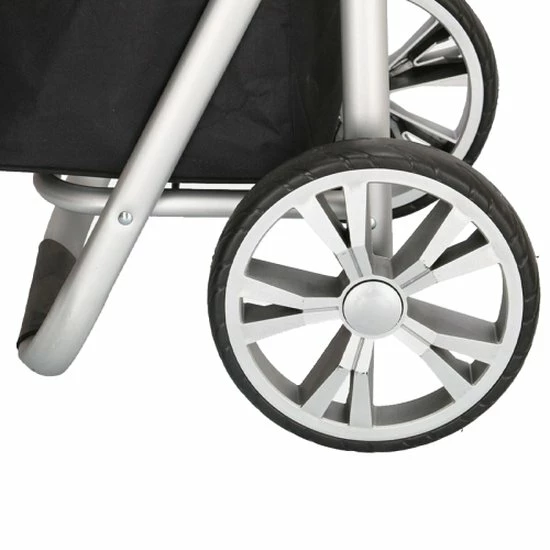 Beagles Alberic Boodschappen Trolley - Bloem Zwart 12 Beagles Alberic Boodschappen Trolley - Bloem Zwart - Afbeelding 10