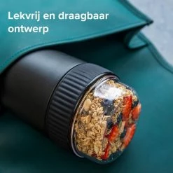 Coninx Thermos Lunchbox - Muesli Beker To Go - Yoghurtbeker To Go - Mueslibeker 840ml (600ml+240ml) - RVS / Groen 18 Coninx Thermos Lunchbox - Muesli Beker To Go - Yoghurtbeker To Go - Mueslibeker 840ml (600ml+240ml) - RVS / Groen -Lesser & Pavey-winkel 550x550 680