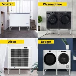 Vevor Wasmachine Verhoger - Wasmachine Kast - Wasmachine Meubel - Wasmachine Ombouw - Wasmachine Verhoger - Wasmachine & Droger - 30 Cm - Wit - Black Friday 2022 -Lesser & Pavey-winkel 550x550 685