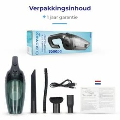 Customate Kruimeldief – Handstofzuiger – Auto Stofzuiger – 4 Kopstukken – Snoerloos – 12V – 1L Stofreservoir – 65dB Kruimeldief -Lesser & Pavey-winkel 550x550 692