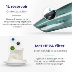 Customate Kruimeldief – Handstofzuiger – Auto Stofzuiger – 4 Kopstukken – Snoerloos – 12V – 1L Stofreservoir – 65dB Kruimeldief -Lesser & Pavey-winkel 550x550 693
