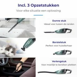 Customate Kruimeldief – Handstofzuiger – Auto Stofzuiger – 4 Kopstukken – Snoerloos – 12V – 1L Stofreservoir – 65dB Kruimeldief -Lesser & Pavey-winkel 550x550 694