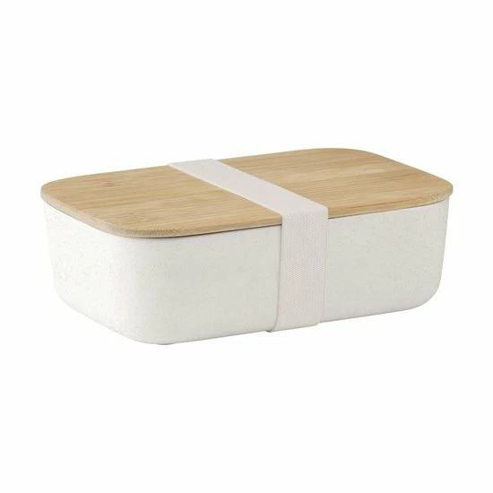 Retulp Ecobox - Lunchbox - Bamboe - Wit 3 Retulp Ecobox - Lunchbox - Bamboe - Wit