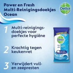 Dettol Schoonmaakdoekjes Power & Fresh - Katoenfris - 80 Stuks X6 -Lesser & Pavey-winkel 550x550 701