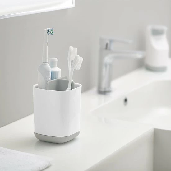 Joseph Joseph Elektrische Tandenborstelhouder 3 Vaks - Wit - Sorteervakken & Decoratief - 3-vaks 5 Joseph Joseph Elektrische Tandenborstelhouder 3 Vaks - Wit - Sorteervakken & Decoratief - 3-vaks - Afbeelding 3