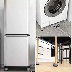 Merkloos Trillingdempers Voor Wasmachine 4 Stuks In Doos - Trillingdempers - Wasmachine Accessoires - Wasmachine Voetjes - Anti Trillings - Schokdempers Wasmachine - Antislip Rubber - Non Slip - Anti-vibratiemat - Extra Dik - Wasmachine - Droger - Koelkast -Lesser & Pavey-winkel 550x550 728