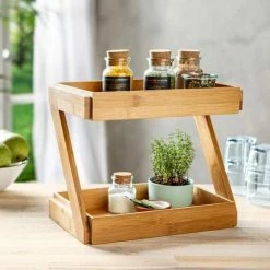 Merkloos Decopatent® 2 Laags Keuken Opbergrek - Staand Rek 2 Etages - Keukenrek - Bamboe Hout - Etagere Rek - Kruidenrek - Keuken Organizer 10 Merkloos Decopatent® 2 Laags Keuken Opbergrek - Staand Rek 2 Etages - Keukenrek - Bamboe Hout - Etagere Rek - Kruidenrek - Keuken Organizer -Lesser & Pavey-winkel 550x550 735