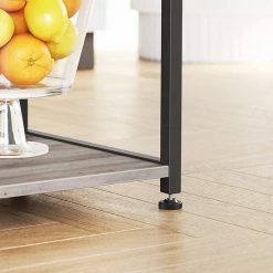 IN-HOMEXL IN.HOMEXL Settend - Keukentrolley - Keukenkast - Keukenrek Staand - Industrieel - Grijs - Zwart - 60 X 40 X 132 Cm -Lesser & Pavey-winkel 550x550 758