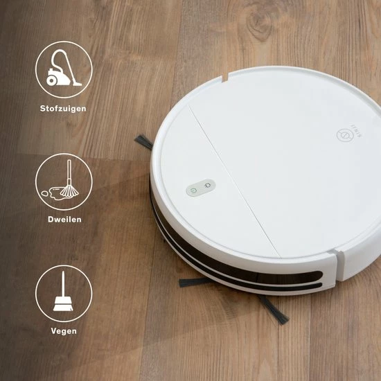 Sinji Smart Robotstofzuiger Met Laadstation – Draadloos Dweilrobot 3 Sinji Smart Robotstofzuiger Met Laadstation – Draadloos Dweilrobot