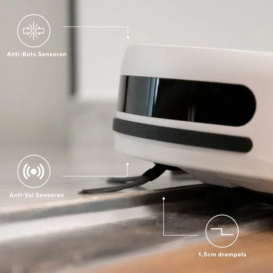 Sinji Smart Robotstofzuiger Met Laadstation – Draadloos Dweilrobot 7 Sinji Smart Robotstofzuiger Met Laadstation – Draadloos Dweilrobot - Afbeelding 5