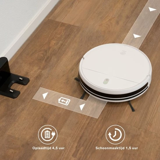Sinji Smart Robotstofzuiger Met Laadstation – Draadloos Dweilrobot 9 Sinji Smart Robotstofzuiger Met Laadstation – Draadloos Dweilrobot - Afbeelding 7