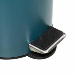 5Five® Pedaalemmer 3 Liter Met Bamboe Deksel –ª Petrol Blauw / Bamboe –ª Vuilnisbak –ª Afvalbak –ª Softclose –ª Stijlvol & Compact Voor In De Badkamer - Toilet - Kantoor - Slaapkame -Lesser & Pavey-winkel 550x550 775
