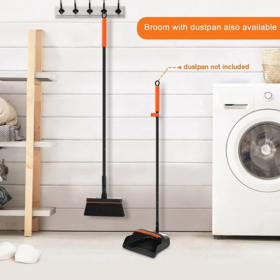 Bestnifly Binnen Bezem - Zachte Bezems - Met 180 ° Draaibare Kop En Stoffen Clip - Tapijtbezem - Voor Kantoor Keukenvloer Thuis - 116cm - Zwart -Moederdag Cadeautje 9 Bestnifly Binnen Bezem - Zachte Bezems - Met 180 ° Draaibare Kop En Stoffen Clip - Tapijtbezem - Voor Kantoor Keukenvloer Thuis - 116cm - Zwart -Moederdag Cadeautje - Afbeelding 7