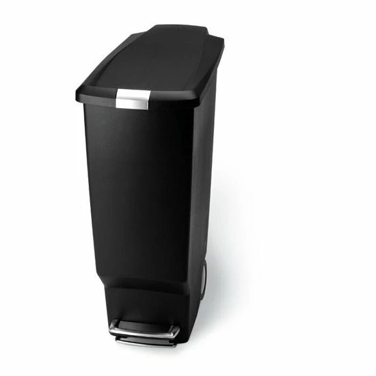 Simplehuman Slimline Prullenbak - 40 L - Plastic - Zwart 3 Simplehuman Slimline Prullenbak - 40 L - Plastic - Zwart