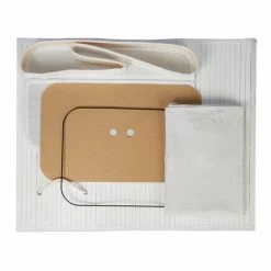 Relaxdays Bamboe Wasmand Met Deksel - 2 Vakken - 70 L - Wit -Lesser & Pavey-winkel 550x550 827