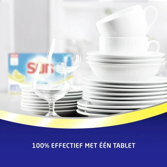 Sun All-In-1 Citroen Vaatwastabletten - 7 X 24 Tabletten - Voordeelverpakking 10 Sun All-In-1 Citroen Vaatwastabletten - 7 X 24 Tabletten - Voordeelverpakking - Afbeelding 8