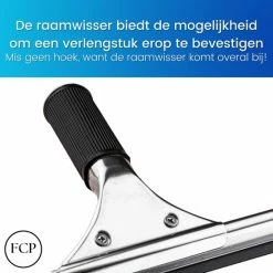Raamwisser - Raamtrekker - Ruitenreiniger - Raam – Ruit – Roestvrijstaal – Rubber – Universeel – Schoonmaakartikelen - Zwart – 35 CM - FCProducts - Raamreiniging - Verwisselbaar - Roestvrijstaal 19 Raamwisser - Raamtrekker - Ruitenreiniger - Raam – Ruit – Roestvrijstaal – Rubber – Universeel – Schoonmaakartikelen - Zwart – 35 CM - FCProducts - Raamreiniging - Verwisselbaar - Roestvrijstaal -Lesser & Pavey-winkel 550x550 88