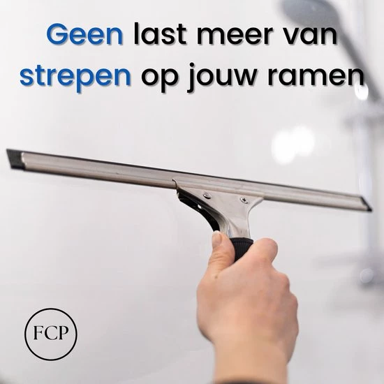Raamwisser - Raamtrekker - Ruitenreiniger - Raam – Ruit – Roestvrijstaal – Rubber – Universeel – Schoonmaakartikelen - Zwart – 35 CM - FCProducts - Raamreiniging - Verwisselbaar - Roestvrijstaal 10 Raamwisser - Raamtrekker - Ruitenreiniger - Raam – Ruit – Roestvrijstaal – Rubber – Universeel – Schoonmaakartikelen - Zwart – 35 CM - FCProducts - Raamreiniging - Verwisselbaar - Roestvrijstaal - Afbeelding 8