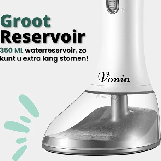 Vonia Kledingstomer – Handstomer Voor Kleding, Textiel En Stof – 350ML -Wit/Grijs 7 Vonia Kledingstomer – Handstomer Voor Kleding, Textiel En Stof – 350ML -Wit/Grijs - Afbeelding 5