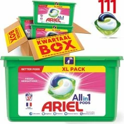 Ariel All In 1 Pods Fresh Sensations Wasmiddel - Voordeelverpakking 3 X 37 Wasbeurten - Wasmiddel Pods -Lesser & Pavey-winkel 550x559 2
