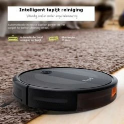 Kyvol Robotstofzuiger Cybovac E20 Met Onderhoud - Revisie Set, 2000Pa Wifi/Alexa/app, Automatische Zelf Opladende Robotstofzuiger Met 150 Min Looptijd, Slanke, Stille Mini-reinigingsrobot Voor Huisdierenhaar, Harde Vloeren En Tapijten -Lesser & Pavey-winkel 550x559