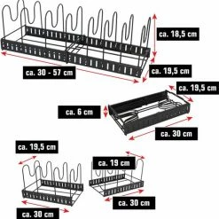 Maklik Telescopische Organizer Voor Pannen - 8 Vakken - 30-57cm Verstelbaar Legbord Voor Lade 21 Maklik Telescopische Organizer Voor Pannen - 8 Vakken - 30-57cm Verstelbaar Legbord Voor Lade -Lesser & Pavey-winkel 550x559 3