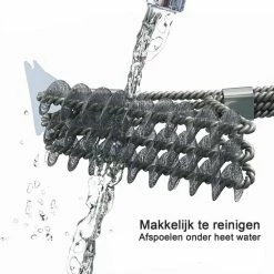 ForDig - RVS - Barbecue - Grill - Reinigingsborstel Met Schraper -Lesser & Pavey-winkel 550x562 1