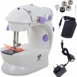 Borvat® | Kleine Reis Naaimachine Met Voetpedaal & Accessoires