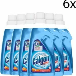 Calgon 3 In 1 Power Gel Wasmachine Reiniger En Anti Kalk - 750 Ml X6