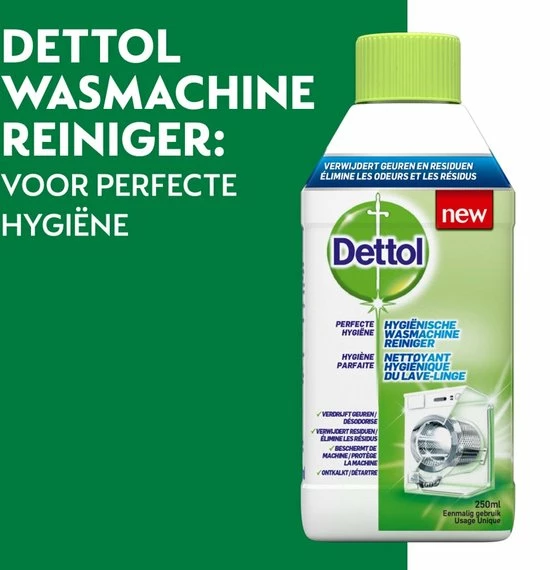 Dettol Machinereiniger Perfecte Hygiëne 2 X 250 Ml 5 Dettol Machinereiniger Perfecte Hygiëne 2 X 250 Ml - Afbeelding 3