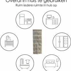 Flokoo Schoenenkast Hangend - Schoenenzak 24 Vakken - Opbergen Van Schoenen Aan Deur - Schoenenzak Grijs - Oplossing Voor Rondslingerende Schoenen - Hoogwaardige Schoenenkast 10 Flokoo Schoenenkast Hangend - Schoenenzak 24 Vakken - Opbergen Van Schoenen Aan Deur - Schoenenzak Grijs - Oplossing Voor Rondslingerende Schoenen - Hoogwaardige Schoenenkast -Lesser & Pavey-winkel 550x574 6