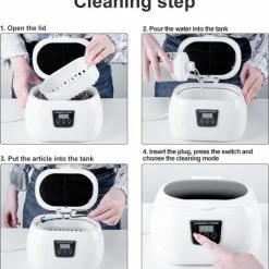 UTEN - Ultrasone Reiniger 600ml - Ultrasoon Reiniger Sieraden - 43khz Frequentie Ultrasoon Reinigingsapparaat - 5 Tijdsmodi - Met Automatische Stop (voor Brillen Sieraden Horloges Kunstgebit Ringen) 13 UTEN - Ultrasone Reiniger 600ml - Ultrasoon Reiniger Sieraden - 43khz Frequentie Ultrasoon Reinigingsapparaat - 5 Tijdsmodi - Met Automatische Stop (voor Brillen Sieraden Horloges Kunstgebit Ringen) -Lesser & Pavey-winkel 550x574 9