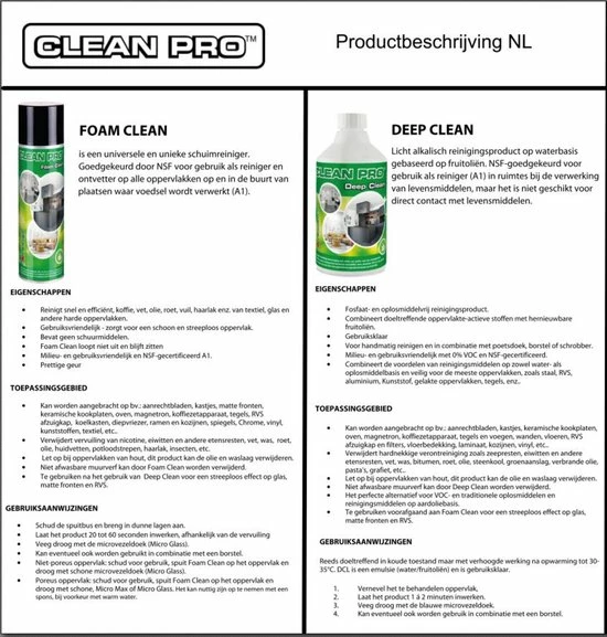 Clean Pro Cleanpro Set Voor Dieptereiniging En Onderhoud 6 Clean Pro Cleanpro Set Voor Dieptereiniging En Onderhoud - Afbeelding 4