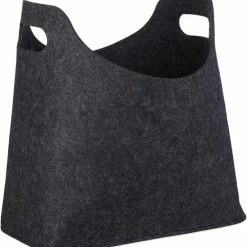 Relaxdays Houtmand Vilt - Mand Voor Haardhout - Draagtas - Viltmand - Houttas - Vilttas - Antraciet -Lesser & Pavey-winkel 550x583 4