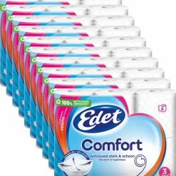 Edet Comfort 3-laags WC Papier - 60 Rollen
