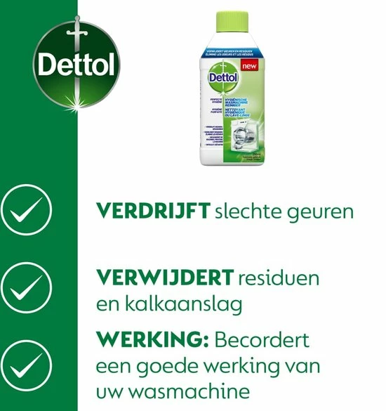 Dettol Machinereiniger Perfecte Hygiëne 2 X 250 Ml 6 Dettol Machinereiniger Perfecte Hygiëne 2 X 250 Ml - Afbeelding 4