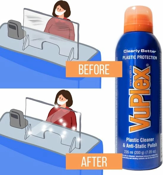 Vuplex 200gr / 235ml: Reiniging, Onderhoud En Bescherming Voor Plexiglas En Transparant Folie 7 Vuplex 200gr / 235ml: Reiniging, Onderhoud En Bescherming Voor Plexiglas En Transparant Folie - Afbeelding 5