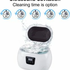 UTEN - Ultrasone Reiniger 600ml - Ultrasoon Reiniger Sieraden - 43khz Frequentie Ultrasoon Reinigingsapparaat - 5 Tijdsmodi - Met Automatische Stop (voor Brillen Sieraden Horloges Kunstgebit Ringen) 16 UTEN - Ultrasone Reiniger 600ml - Ultrasoon Reiniger Sieraden - 43khz Frequentie Ultrasoon Reinigingsapparaat - 5 Tijdsmodi - Met Automatische Stop (voor Brillen Sieraden Horloges Kunstgebit Ringen) -Lesser & Pavey-winkel 550x594 3