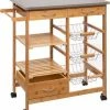 Wooners Keukentrolley Bamboe Op Wielen - Keukenwagen - Houten Serveerwagen Met Metalen Bovenblad - 37 X 73.5 X 86 Cm 2 Wooners Keukentrolley Bamboe Op Wielen - Keukenwagen - Houten Serveerwagen Met Metalen Bovenblad - 37 X 73.5 X 86 Cm -Lesser & Pavey-winkel 550x607 3