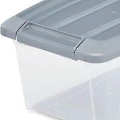 IRIS OHYAMA IRIS New Topbox Opbergbox - 15L - Kunststof - Transparant/Zilvergrijs - Set Van 3 11 IRIS OHYAMA IRIS New Topbox Opbergbox - 15L - Kunststof - Transparant/Zilvergrijs - Set Van 3 -Lesser & Pavey-winkel 550x609 2