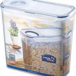 Lock&Lock Vershouddoos - Bewaardoos Met Deksel - Voorraaddoos - Voor Ontbijtgranen - Waspoeder Opbergdoos - Voercontainer - 3,4 Liter -Lesser & Pavey-winkel 550x611
