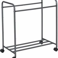 Acaza Mobiele Wassorteerder Met 3 Vakken - Op Wielen - 132 L (3 X 44 Liter) - Grijs -Lesser & Pavey-winkel 550x612 1