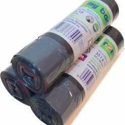 Romy Bags 60L X10 Met Trekbrandsluiting Vuilniszakken 8 Rollen 60lx10, 80 Zaken Eco Friend Afvalzakken 100% Recycled -Lesser & Pavey-winkel 550x615 1