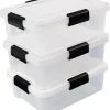 IRIS Ohyama Airtight Opbergbox - 10L - Kunststof - Transparant - Set Van 3 1 IRIS Ohyama Airtight Opbergbox - 10L - Kunststof - Transparant - Set Van 3 -Lesser & Pavey-winkel 550x616 2