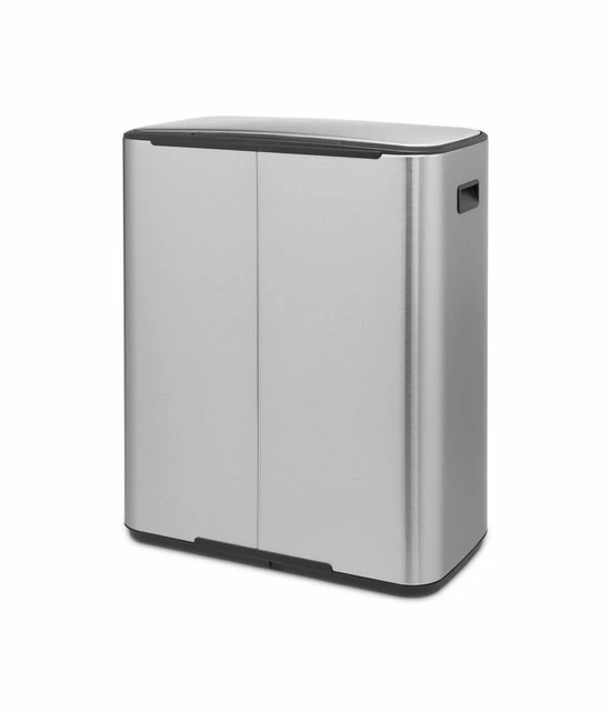 Brabantia Bo Prullenbak - 2 X 30 L - Matt Steel Fingerprint Proof 12 Brabantia Bo Prullenbak - 2 X 30 L - Matt Steel Fingerprint Proof - Afbeelding 10